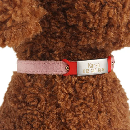 Silicone Engrav Pet ID Accessories Customize Dog Nameplate Name Phone Engraved Dog Collar Personalized Puppy Cat Pet Supplies