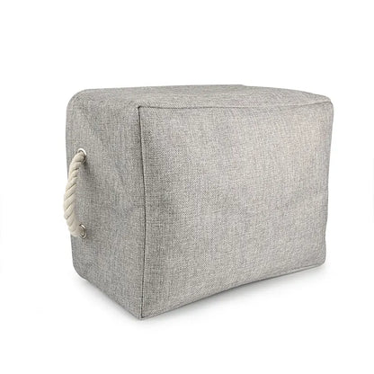 S/M/L Custom Name Pet Toy Basket Cat Dog Foldable Box Print Storage Baskets For Clothes Pets Accessories
