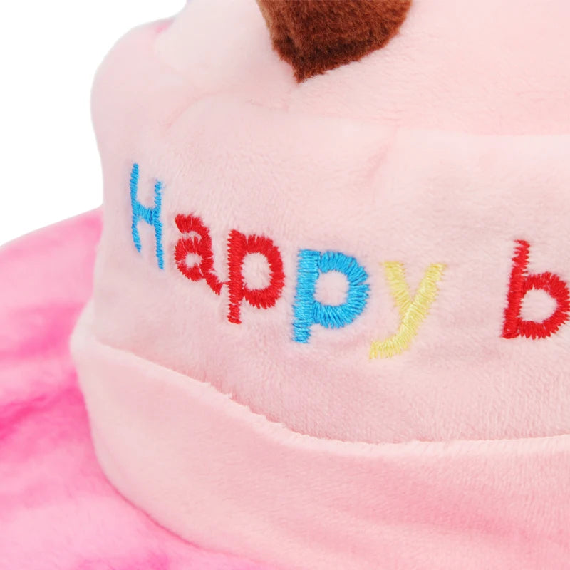 Dog Birthday Caps Hat With Cake Candles Design Birthday Party Costume Cat Headwear Pet Hat Dogs Accessories