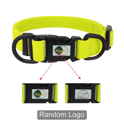 PVC Waterproof Dog Collar Soft Adjustable Pet Collar Big Cat Necklace for Small Medium Large Dog