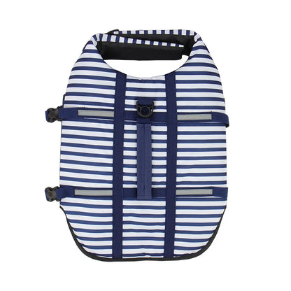 Stripe Dog Life Jacket Swimsuit Life Vest Summer Reflective Puppy Float Coat Swim Clothes Pet Vest