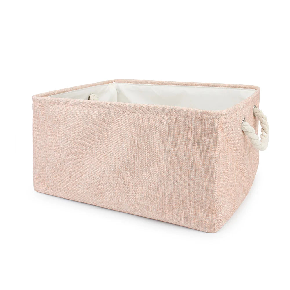 Folding Storage Basket Linen Pet Toy Storage Fabric Wardrobe Office Bedroom Closet Cat Dog Clothes Laundry Basket With Handle