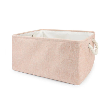 Folding Storage Basket Linen Pet Toy Storage Fabric Wardrobe Office Bedroom Closet Cat Dog Clothes Laundry Basket With Handle