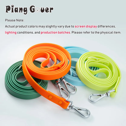 1pc PVC Waterproof Dog Leash Traction Lead Rope Outdoor Medium Pet Leashes