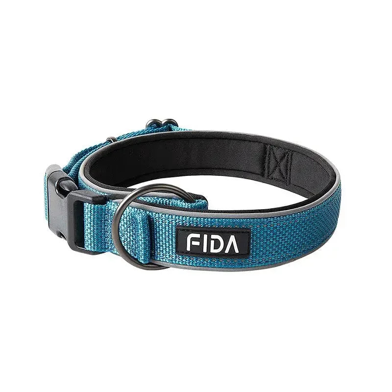 Large Dog Collar Pet Reflective Adjustable Collar for Medium Big Dogs Outdoor Walking Training Supplies