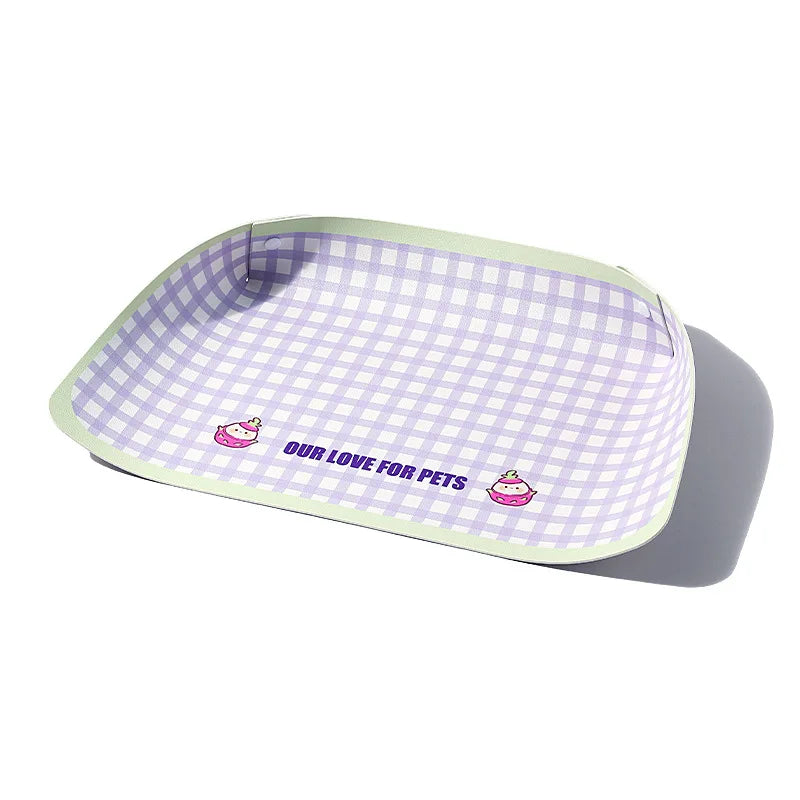 Pet Feeding Mat Half-surrounding Pet Placemat for Cats Dogs Non-Slip Dog Feeding Mat Cat Placemat Dog Accessories