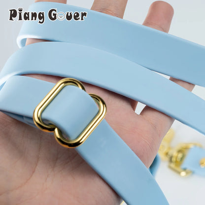 Multi Functional hands-free Pet Dog Walking PVC Dog Leash Waterproof Outdoor Walk Training 2 Heads Pet Traction Rope