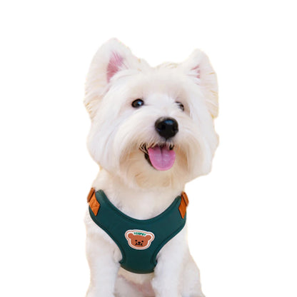Cute Bear Pet Harness Leash Set Dog Vest Harness Strap Adjustable Breathable Harness for Puppy Cat Dog Supplies