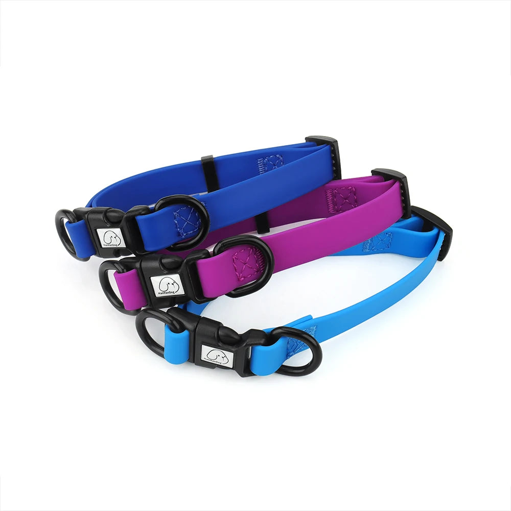 PVC Waterproof Dog Collar Soft Adjustable Pet Collar Big Cat Necklace for Small Medium Large Dog