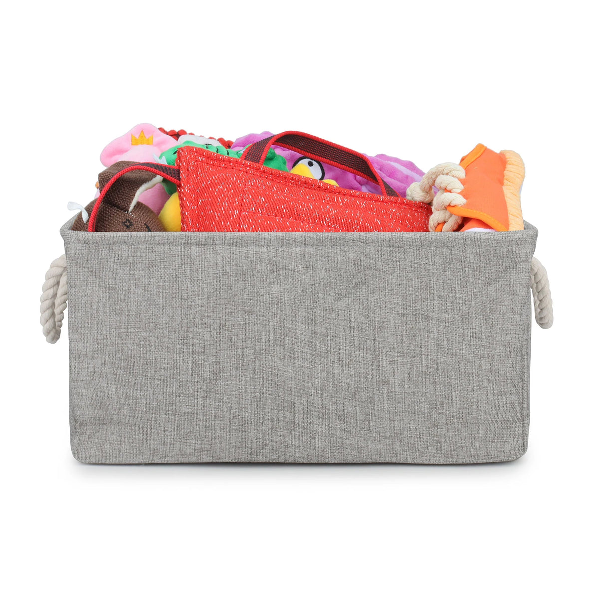 Folding Storage Basket Linen Pet Toy Storage Fabric Wardrobe Office Bedroom Closet Cat Dog Clothes Laundry Basket With Handle