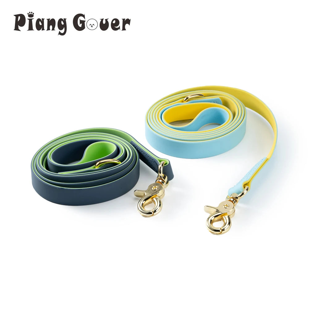 Two-color Pet Leash Dog Outdoor Walk Rope PVC Leashes for Small Medium Dog
