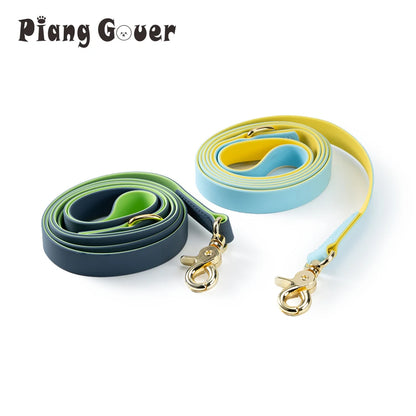 Two-color Pet Leash Dog Outdoor Walk Rope PVC Leashes for Small Medium Dog