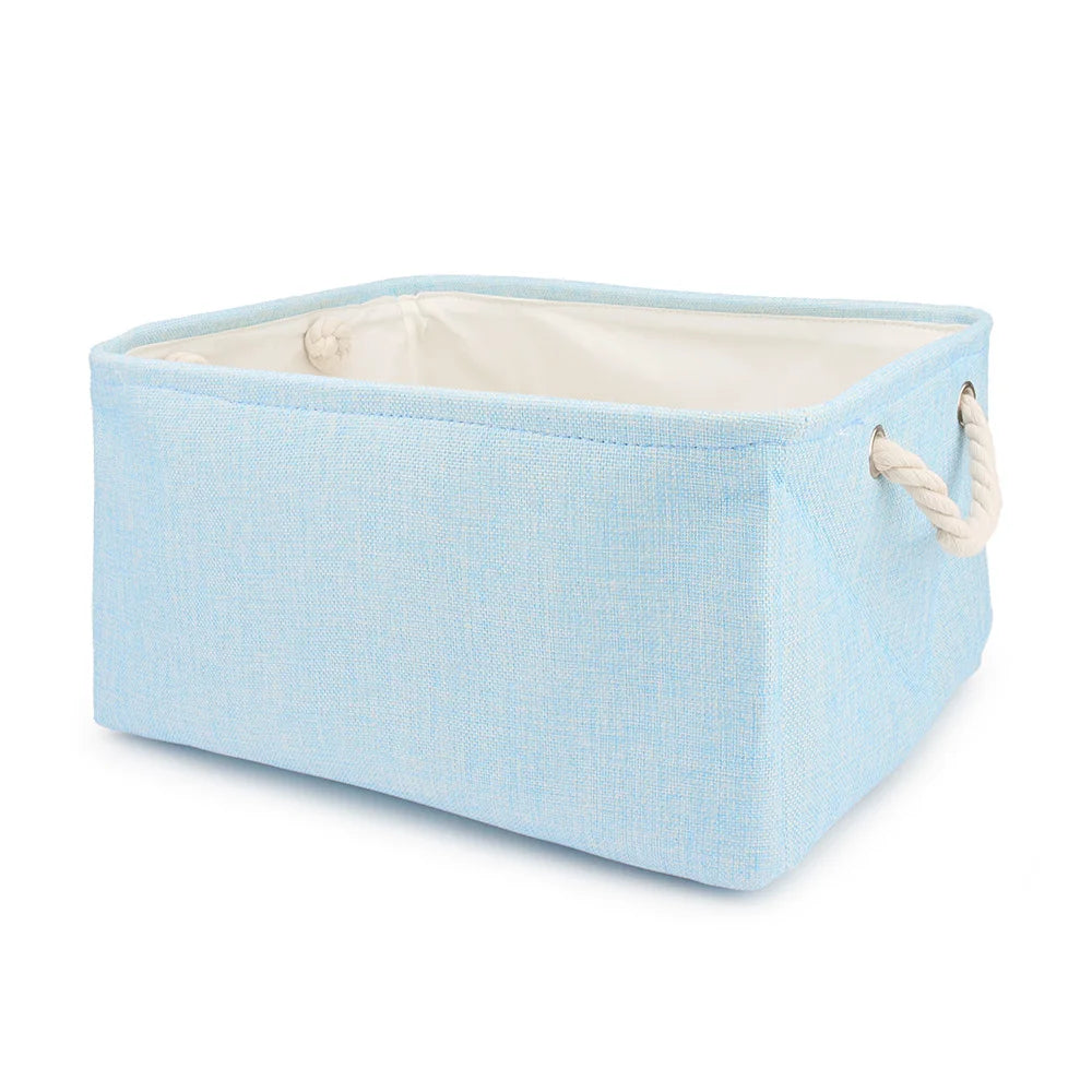 Folding Storage Basket Linen Pet Toy Storage Fabric Wardrobe Office Bedroom Closet Cat Dog Clothes Laundry Basket With Handle