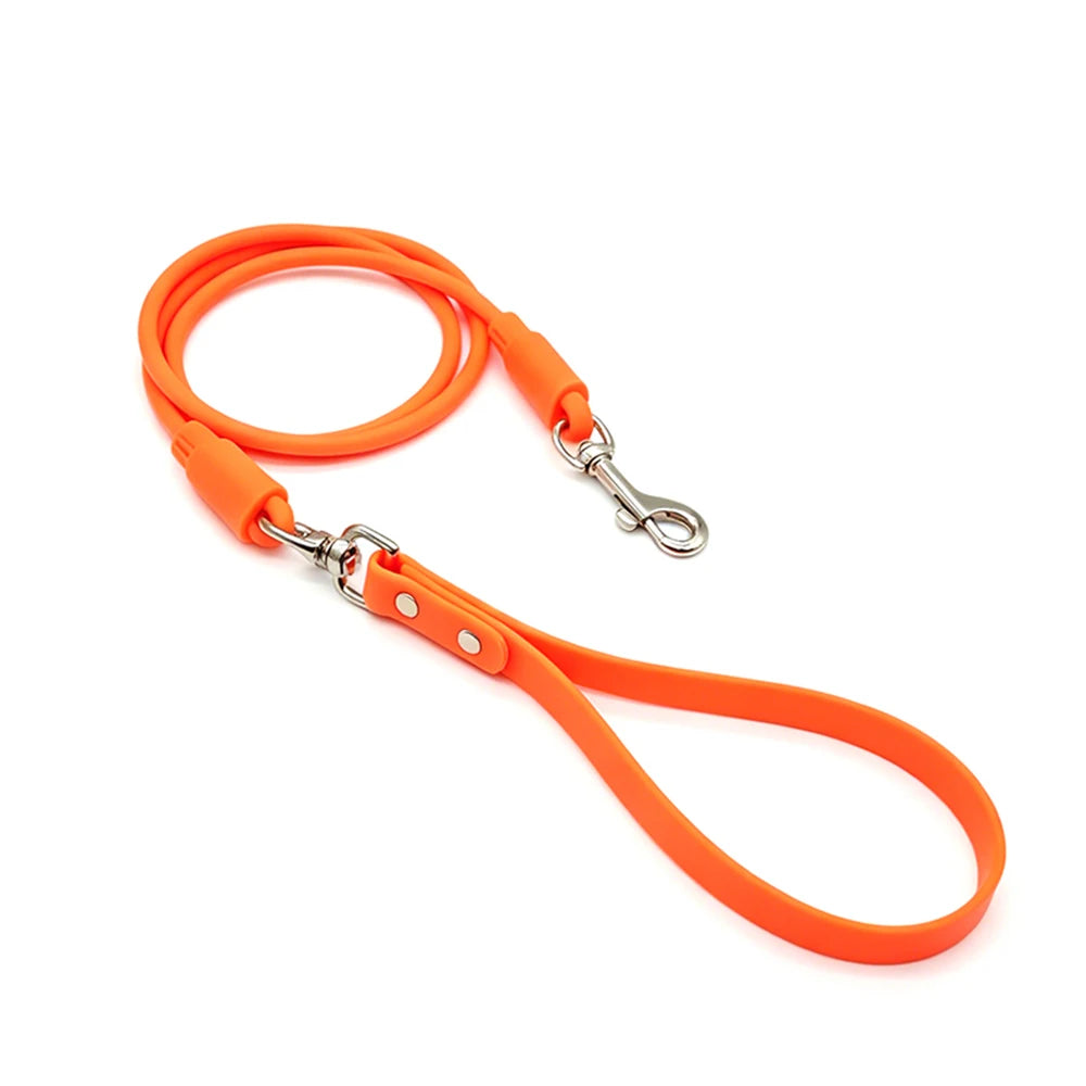 Pet Round Rope PVC Waterproof Dog Leash Traction Lead Small Medium Dogs Leashes