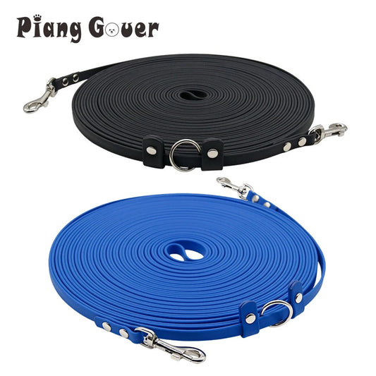 15mX13mm Long PVC Double-headed Dog Leash Waterproof Outdoor Walk Training 2 Heads Pet Traction Rope