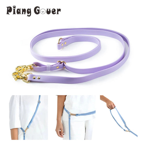 Multifunctional Double Ended Buckle Dog Leash Pet Leash Dog Outdoor Walk Rope PVC Leashes