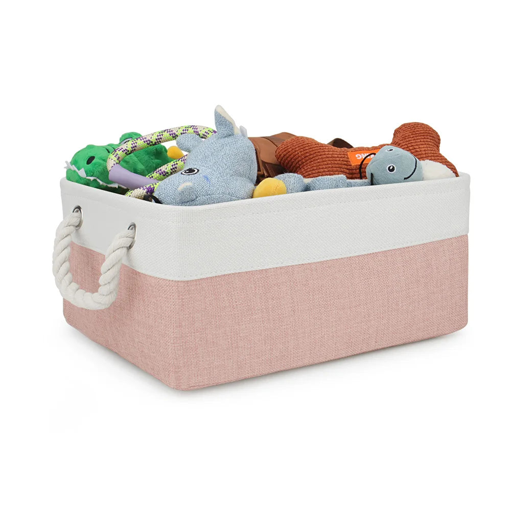 Dog Toy Accessories Basket Pet Clothes Dogs Toys Storage Basket Box Cat Collar Leashes Organizer Bin