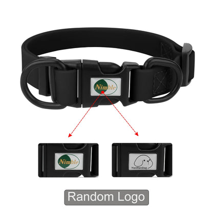 PVC Waterproof Dog Collar Soft Adjustable Pet Collar Big Cat Necklace for Small Medium Large Dog