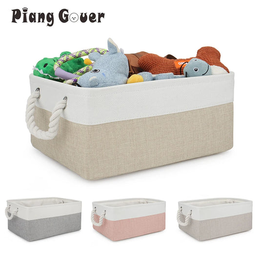Dog Toy Accessories Basket Pet Clothes Dogs Toys Storage Basket Box Cat Collar Leashes Organizer Bin