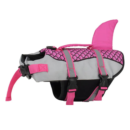Swim Pet Dog Life Jacket Vest Clothes Life Vest Collar Harness Pet Swimming Summer Swimwear Scales Shark
