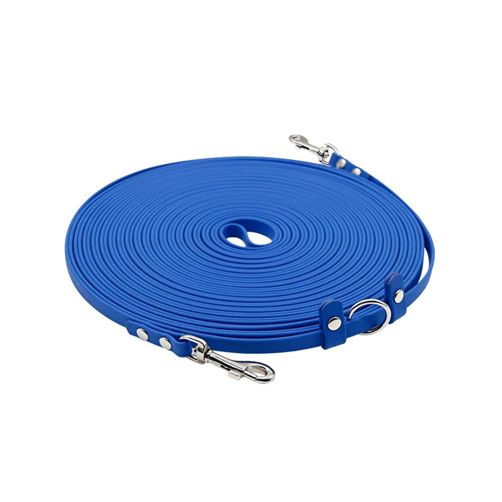 15mX13mm Long PVC Double-headed Dog Leash Waterproof Outdoor Walk Training 2 Heads Pet Traction Rope