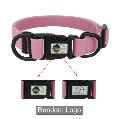 PVC Waterproof Dog Collar Soft Adjustable Pet Collar Big Cat Necklace for Small Medium Large Dog