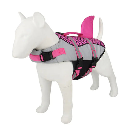 Swim Pet Dog Life Jacket Vest Clothes Life Vest Collar Harness Pet Swimming Summer Swimwear Scales Shark