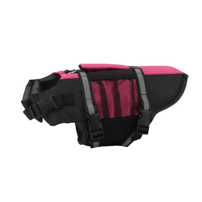 Reflective Dog Life Jacket with Mesh Pocket Summer Pet Swim Vest Dog Swimsuit Outdoor Water Pool Clothes Pet Swimwear