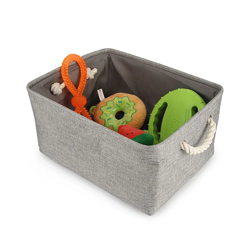 Basket Toys Dog Paw Personalized Pet Toy Storage Box For Clothes Custom Cat Product With Name Dog