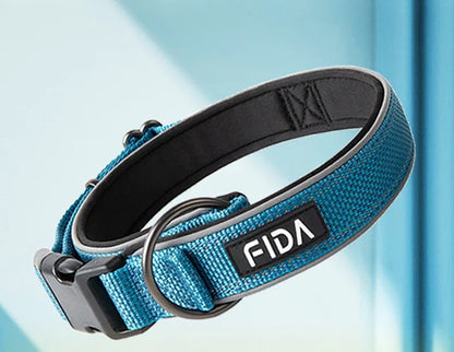 Large Dog Collar Pet Reflective Adjustable Collar for Medium Big Dogs Outdoor Walking Training Supplies