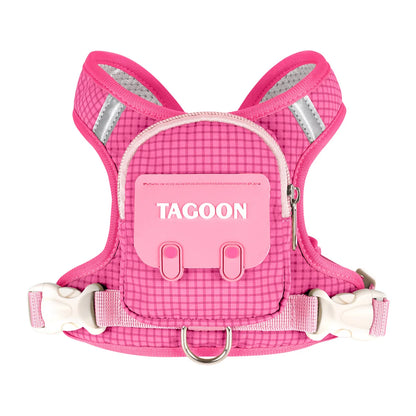 Cute Pet Dog Backpack Outdoor Storage Small Dogs Bag Outdoor Walking Chest Harness