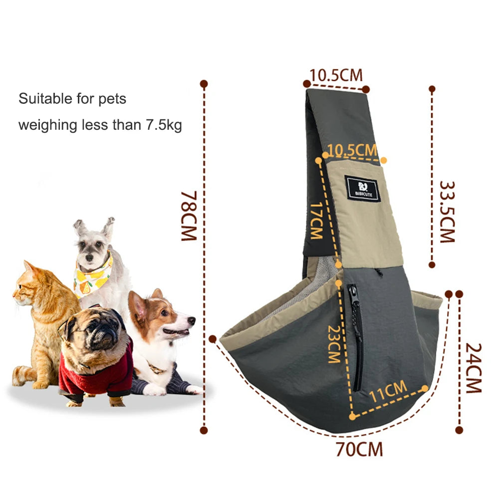 Fashion Pet Bag Crossbody Carrying Dog Cat Sling Handbag for Outdoor Travel Dog Shoulder Bag