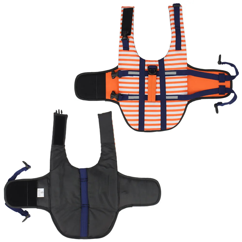 Stripe Dog Life Jacket Swimsuit Life Vest Summer Reflective Puppy Float Coat Swim Clothes Pet Vest