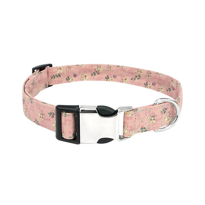 Vintage Flower Dog Collar Pet Cat Adjustable Collars for Small Medium Large Dogs