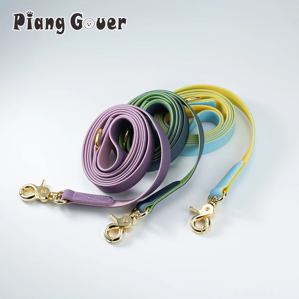 Two-color Pet Leash Dog Outdoor Walk Rope PVC Leashes for Small Medium Dog