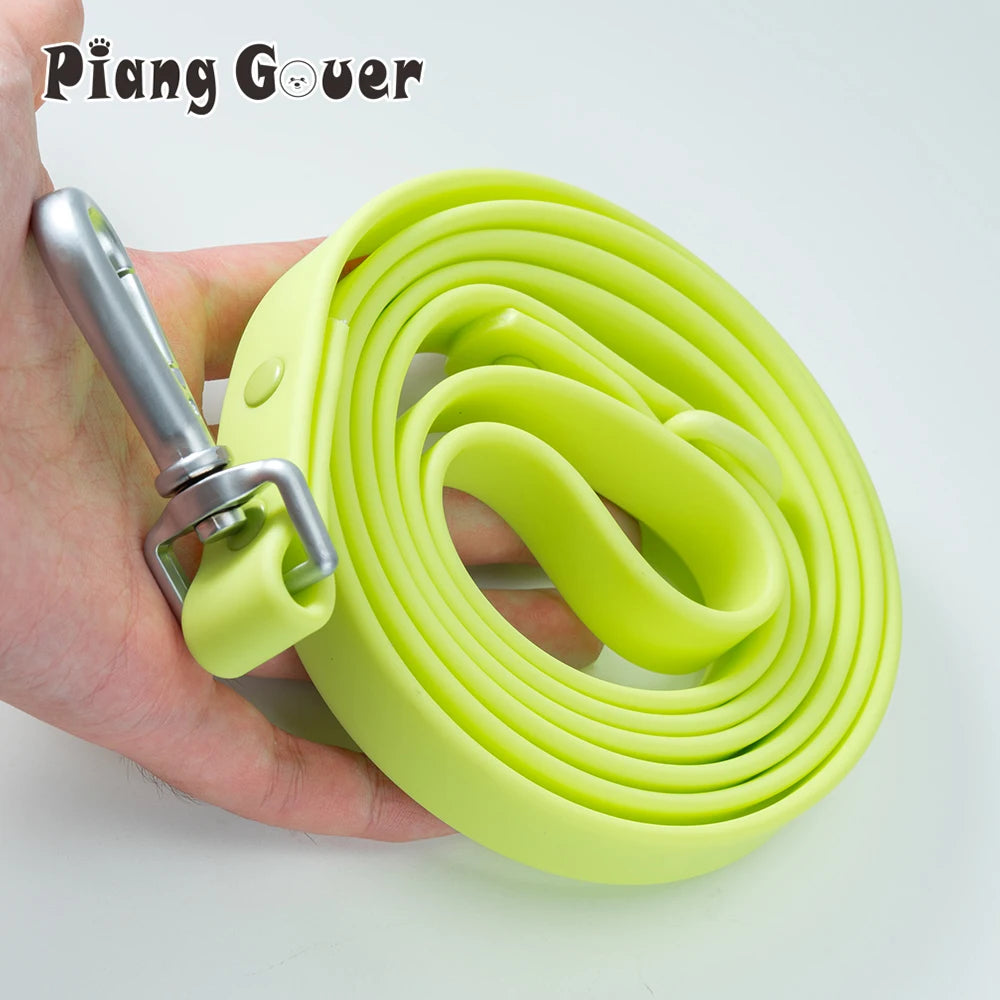 1pc PVC Waterproof Dog Leash Traction Lead Rope Outdoor Medium Pet Leashes