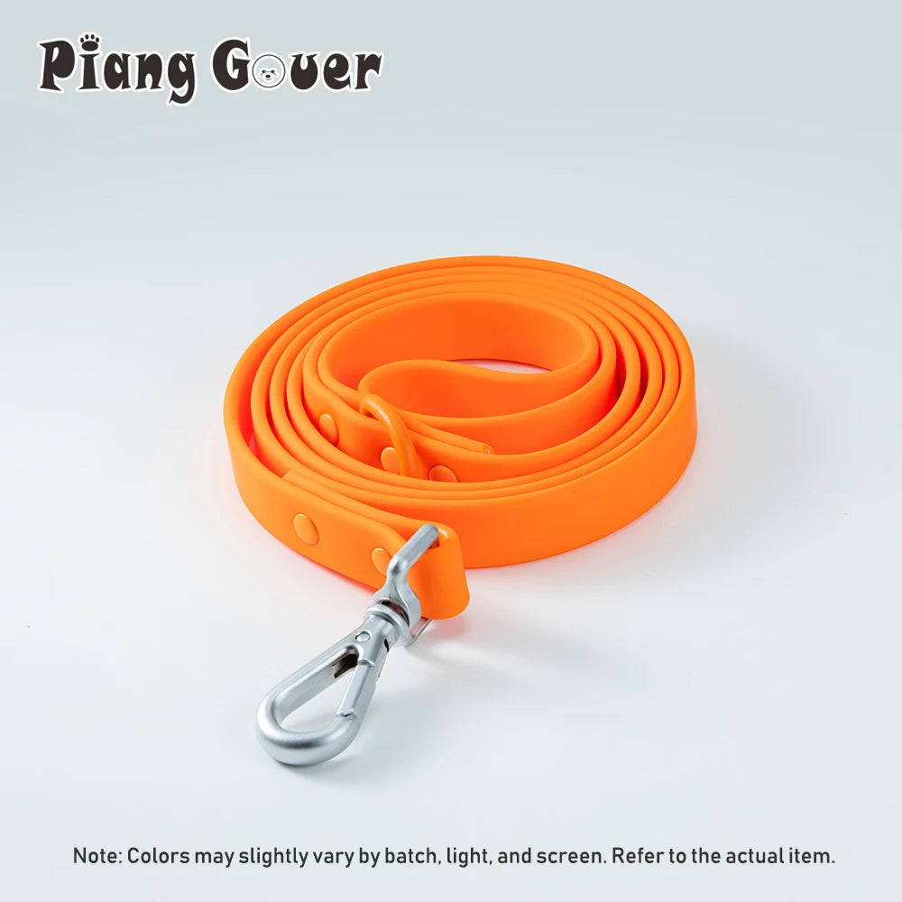 1pc PVC Waterproof Dog Leash Traction Lead Rope Outdoor Medium Pet Leashes