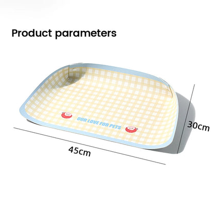 Pet Feeding Mat Half-surrounding Pet Placemat for Cats Dogs Non-Slip Dog Feeding Mat Cat Placemat Dog Accessories