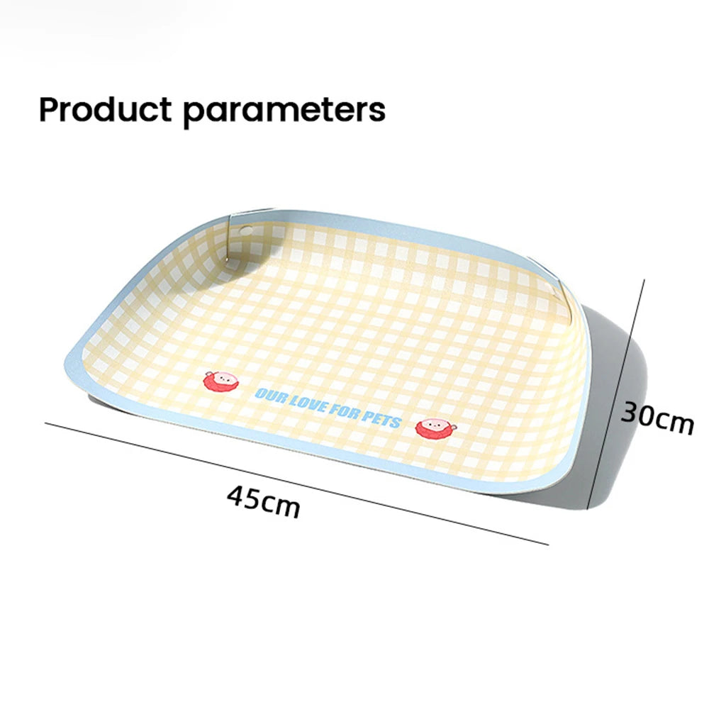 Pet Feeding Mat Half-surrounding Pet Placemat for Cats Dogs Non-Slip Dog Feeding Mat Cat Placemat Dog Accessories