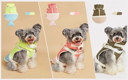 Cartoon Summer Swim Dog Life Jacket Adjustable Pet Body Swimming Pet Vest