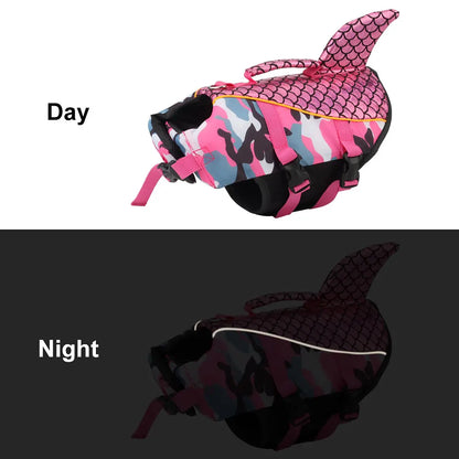 Shiny Dog Swimming Wear Safety Clothes Vest Swimming Suit Outdoor Pet Dog Float Life Jacket Vest  XS-2XL