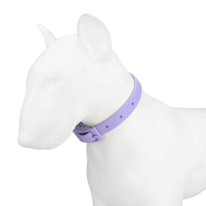 Cat Dog Collar Adjustable PVC Waterproof Collar Pet Products for Small Medium Large Dogs Imitation Silicone