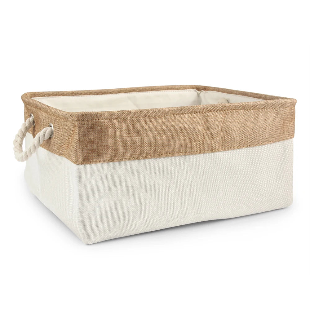 S/M/L Pet Toy Basket Sundries Sorting Cat Dog Clothes Storage Box Accessories Organize Storage Bin