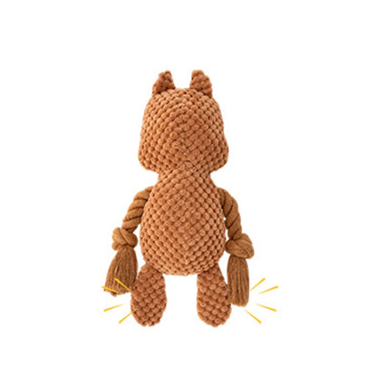 Small Dog Plush Chew Toy Indestructible Bite Resistant Sound Puppy Squeaker Dogs Rattle For Pet Toys Supplies