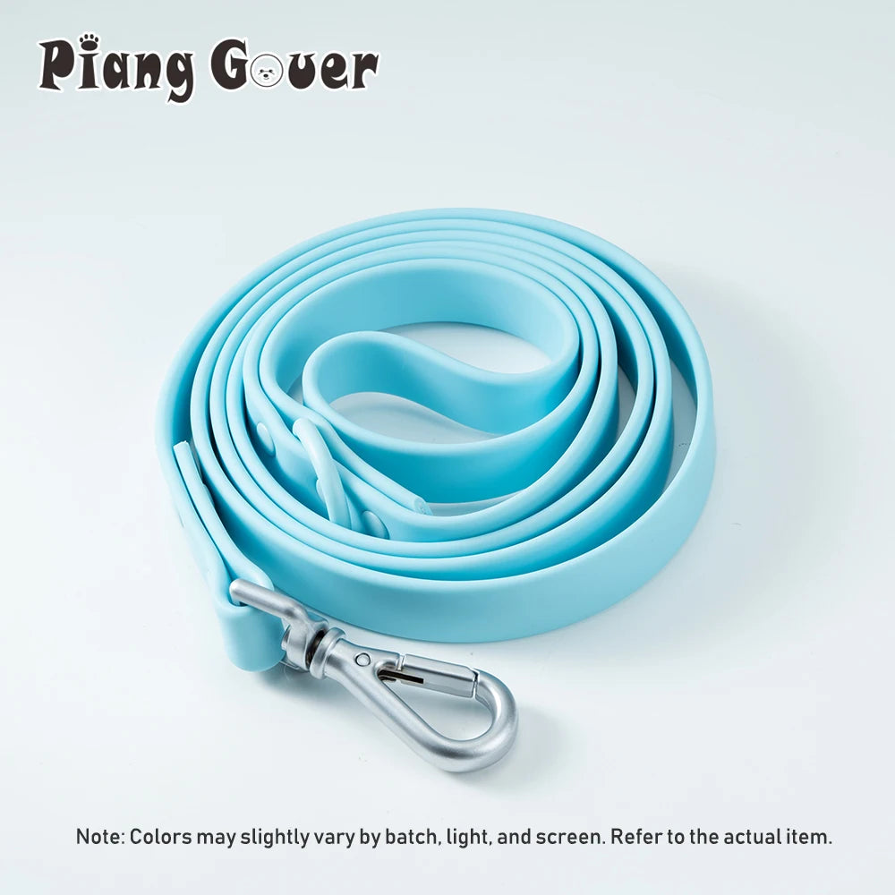 1pc PVC Waterproof Dog Leash Traction Lead Rope Outdoor Medium Pet Leashes