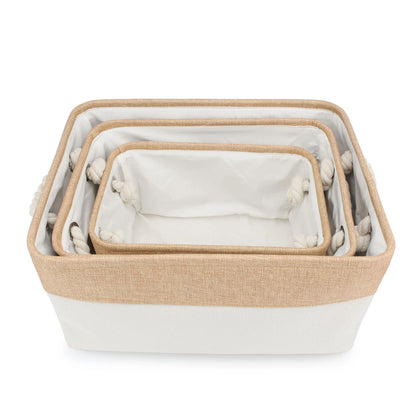 S/M/L Pet Toy Basket Sundries Sorting Cat Dog Clothes Storage Box Accessories Organize Storage Bin