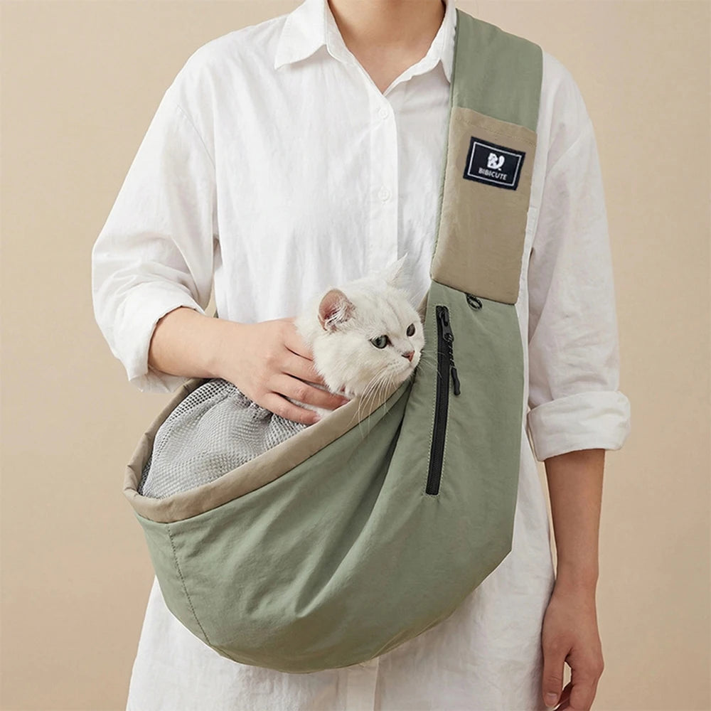 Fashion Pet Bag Crossbody Carrying Dog Cat Sling Handbag for Outdoor Travel Dog Shoulder Bag