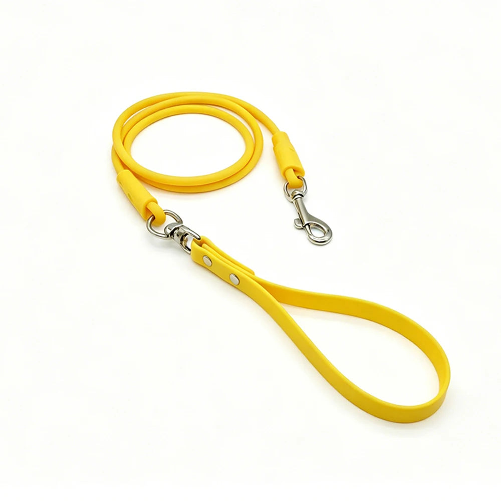 Pet Round Rope PVC Waterproof Dog Leash Traction Lead Small Medium Dogs Leashes