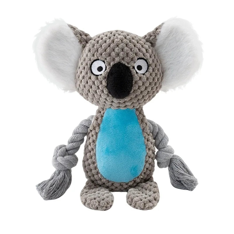 Small Dog Plush Chew Toy Indestructible Bite Resistant Sound Puppy Squeaker Dogs Rattle For Pet Toys Supplies