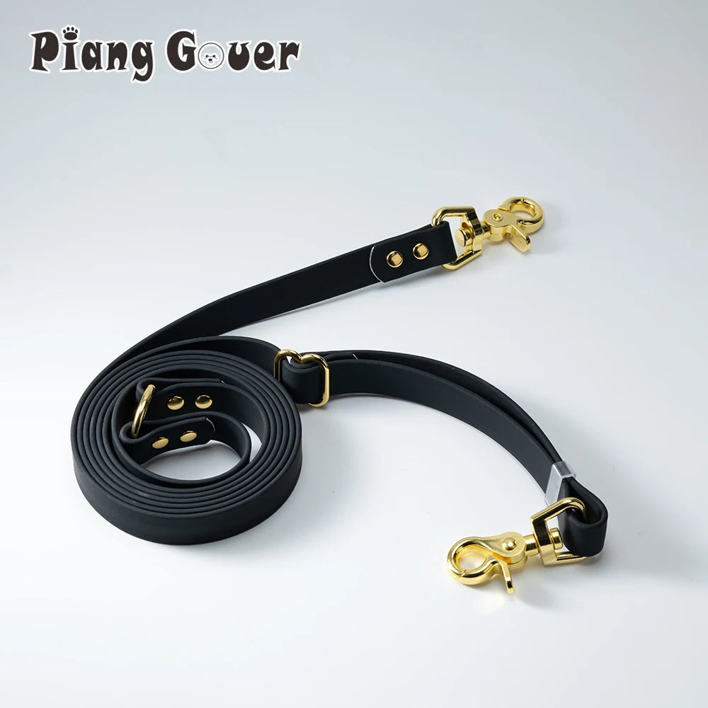 Multi Functional hands-free Pet Dog Walking PVC Dog Leash Waterproof Outdoor Walk Training 2 Heads Pet Traction Rope